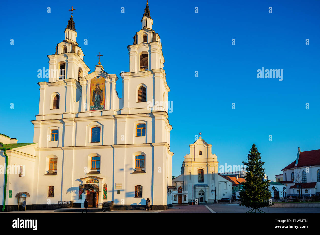 Europa, Belarus, Minsk, Trinity Suburb & Zentrale Minsk, die Kathedrale des Heiligen Geistes Stockfoto