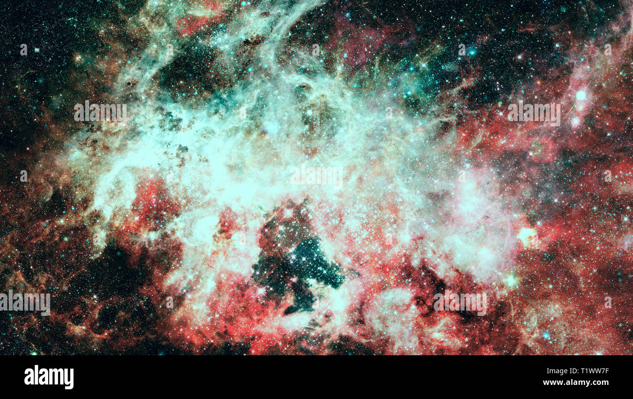 Galaxien und Nebel. Abstrakten raum Hintergrund. Elemente dieses Bild eingerichtet, die von der NASA. Stockfoto