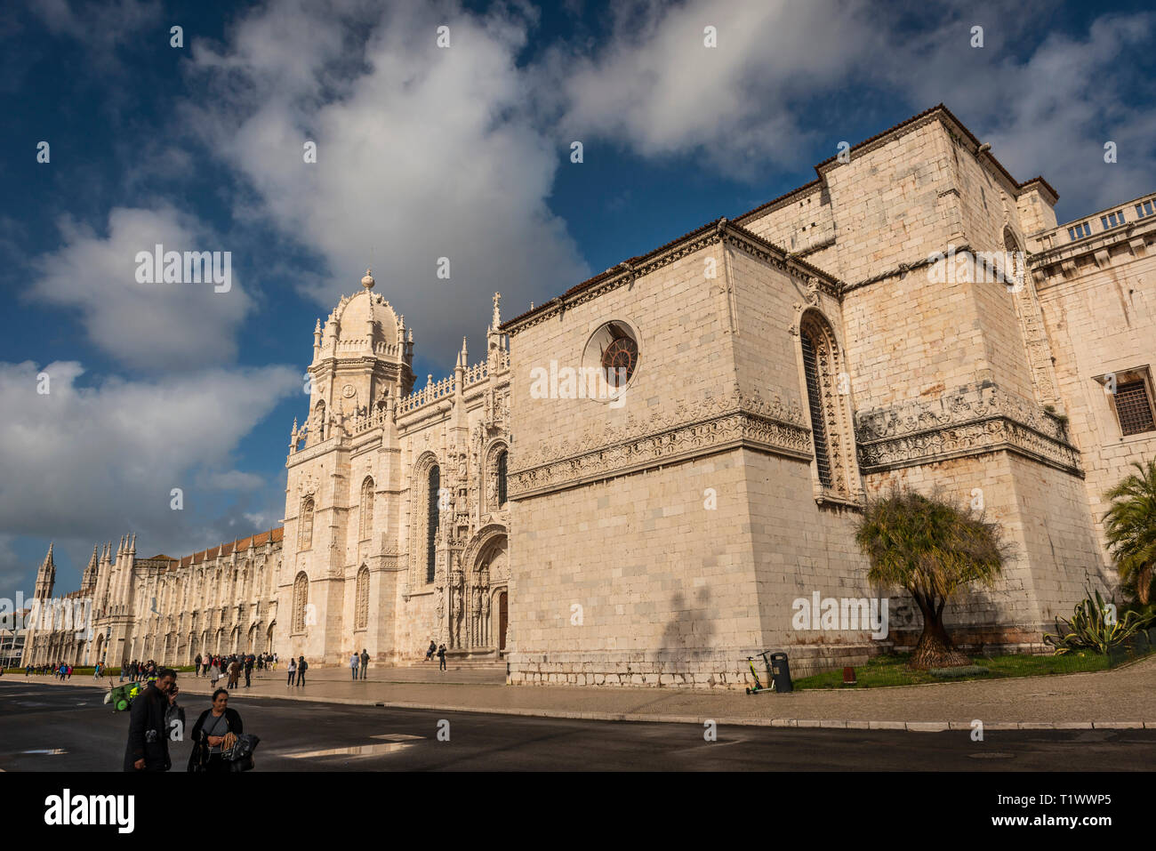 Das Jerónimos Kloster in Belem, Lissabon, Portugal Stockfoto