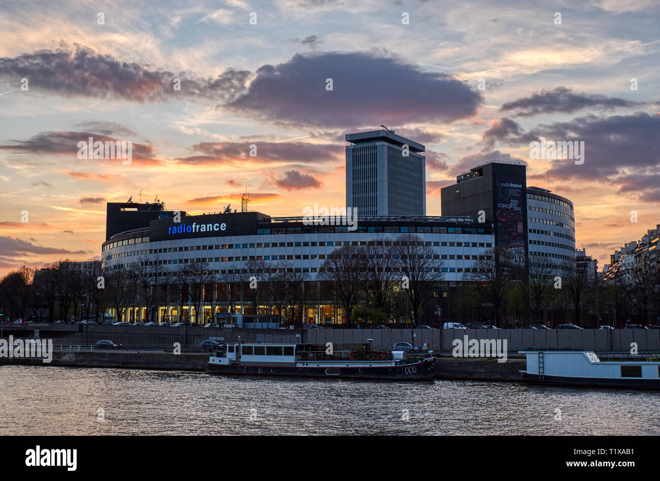 Radio France Internationale in Paris Stockfoto