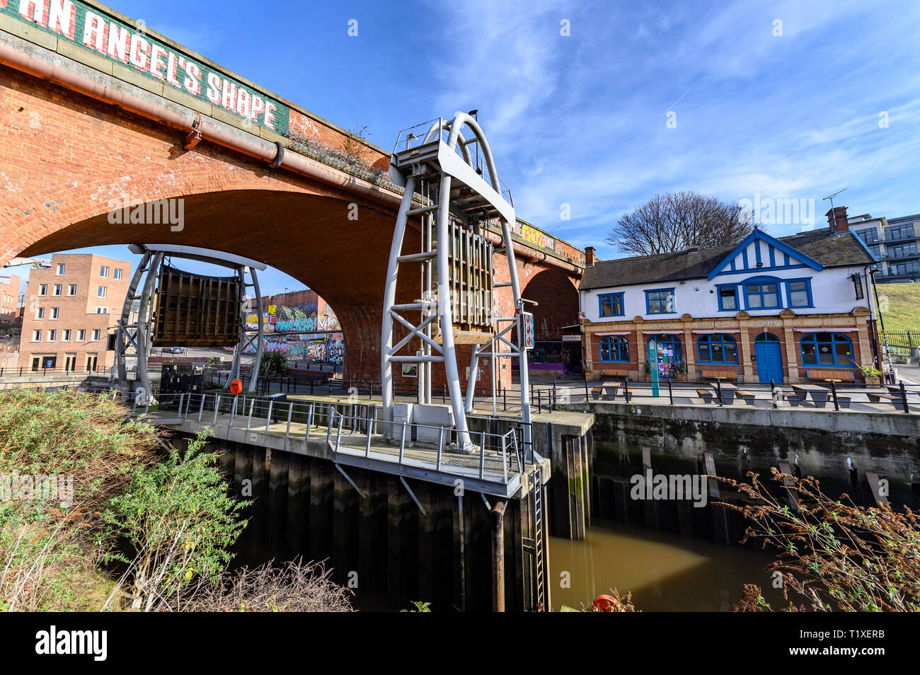 Ouseburn Tal, Newcastle upon Tyne, Großbritannien Stockfoto