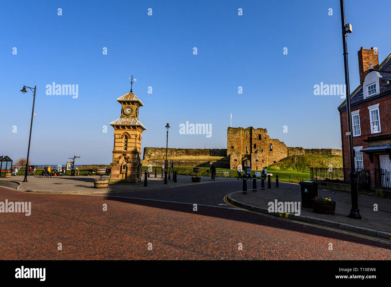 Tynemouth Town Centre, VEREINIGTES KÖNIGREICH Stockfoto