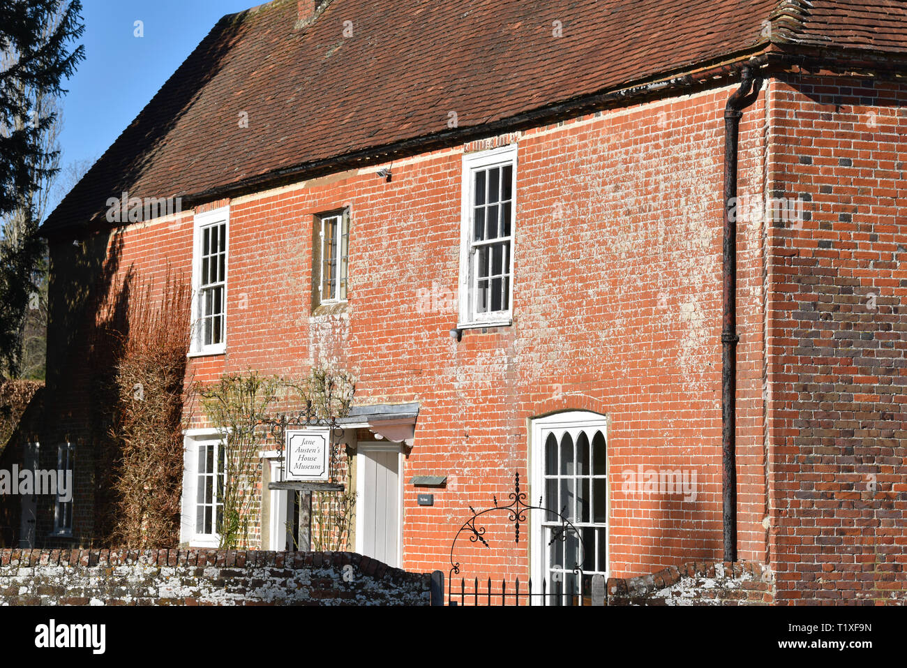 Jane Austen's House and Museum, Chawton, in der Nähe von Alton, Hampshire, UK. Stockfoto