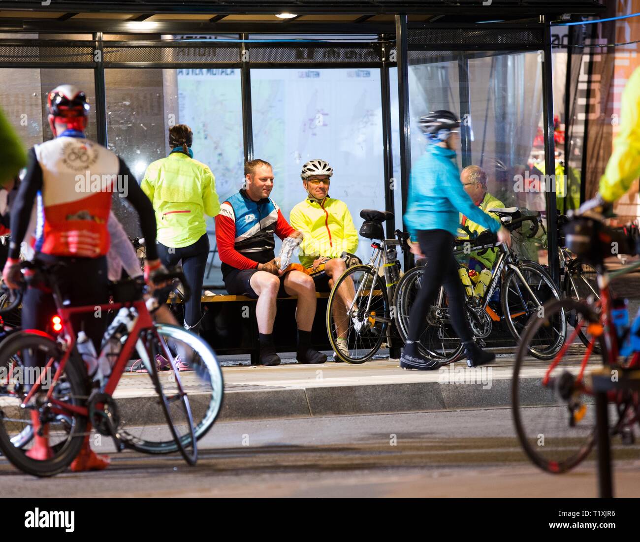 MOTALA 2016-06-18 Beginn der größten Radfahren übung Rennen der Welt, Vätternrundan. Foto Jeppe Gustafsson Stockfoto