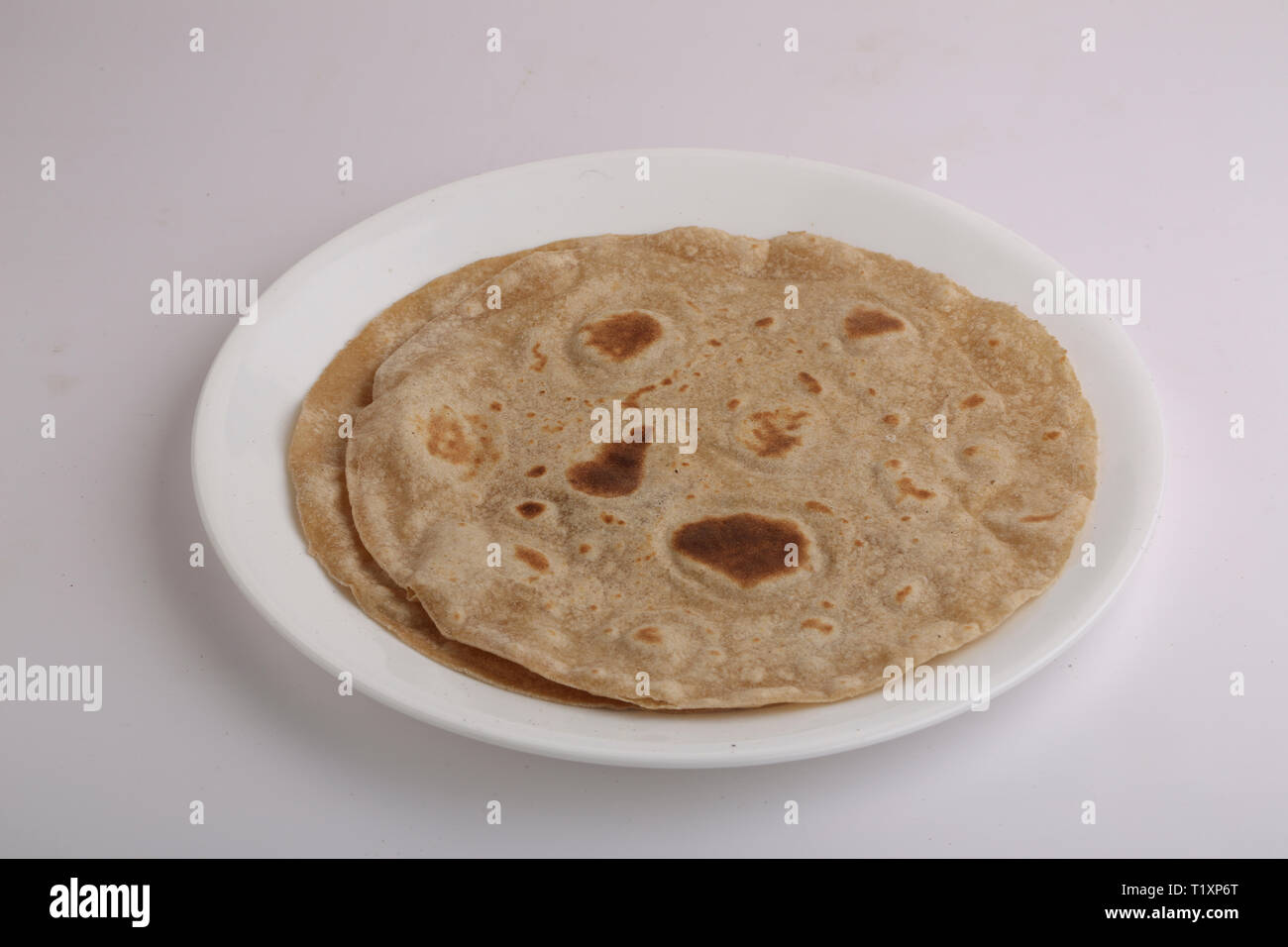 Chappati - nordindische Spezial-Fulka-Roti Stockfoto