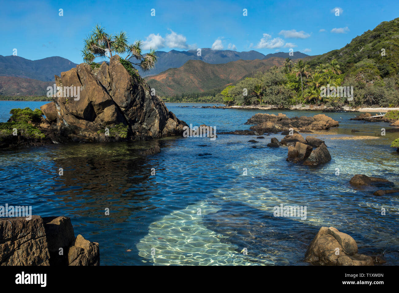 Porc Epic Halbinsel, den Vergessenen Küste, südliche Lagune Unesco Weltkulturerbe, Neukaledonien. Stockfoto