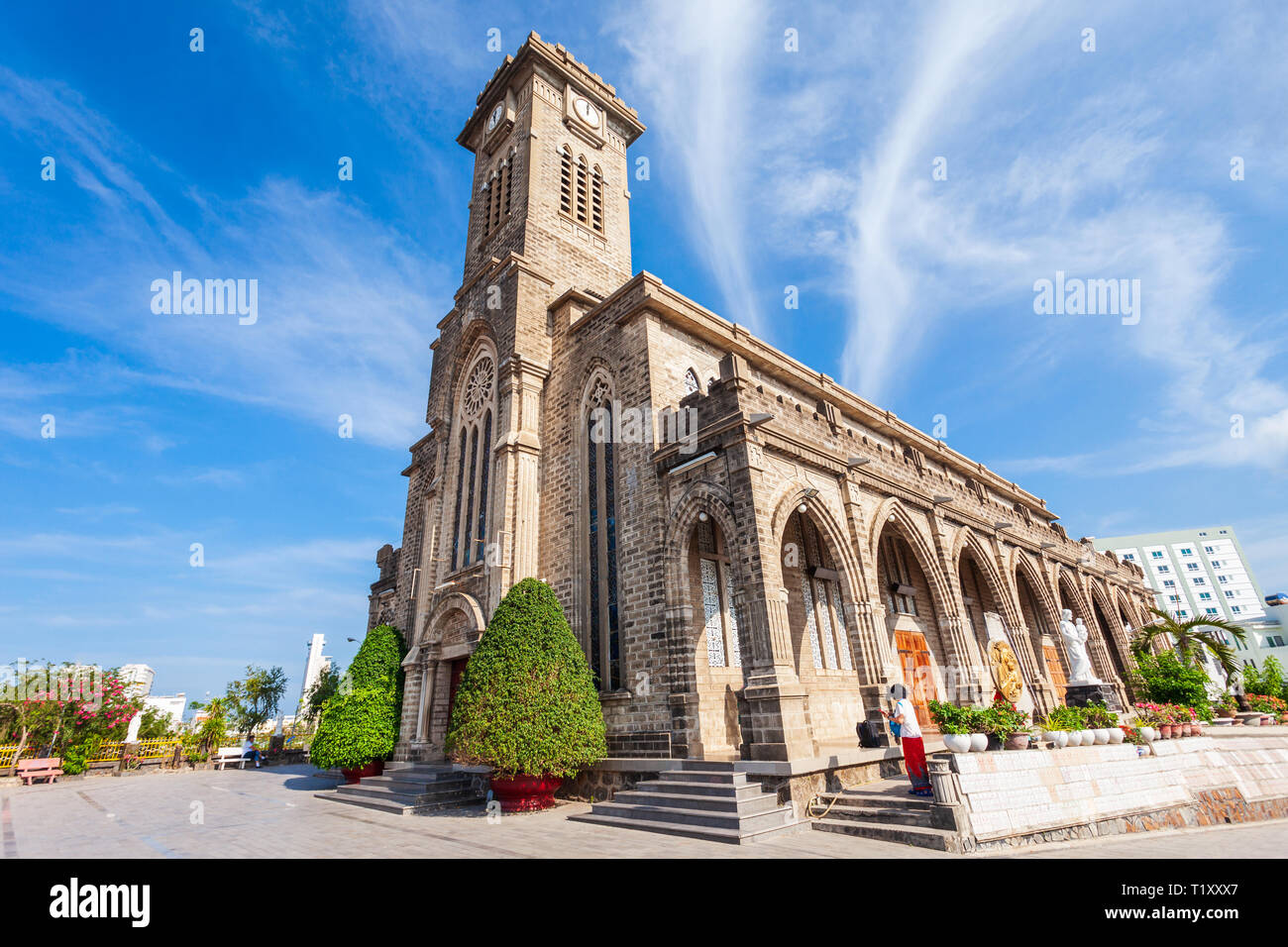 Nha Trang Kathedrale oder der Christus der König Dom ist die Mutterkirche der Diözese Nha Trang in Vietnam. Stockfoto