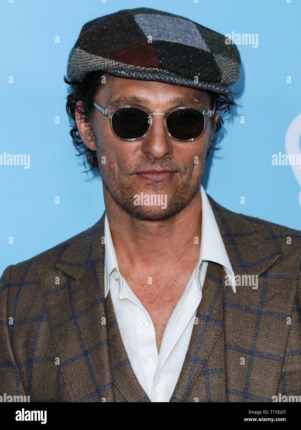 Hollywood, Vereinigte Staaten. 28. März, 2019. HOLLYWOOD, LOS ANGELES, Kalifornien, USA - 28. März: Schauspieler Matthew McConaughey kommt an der Los Angeles Premiere von Neon und Vice Studio's 'The Beach Bum' Kinos ArcLight Hollywood am 28. März 2019 in Hollywood, Los Angeles, Kalifornien, USA. (Foto von David Acosta/Image Press Agency) Quelle: Bild Presse Agentur/Alamy leben Nachrichten Stockfoto