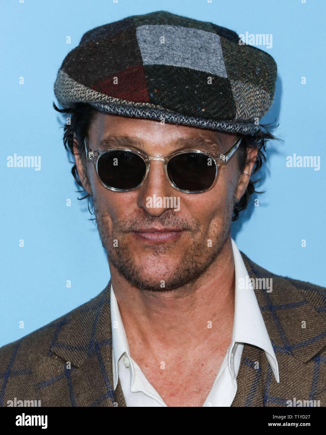 Hollywood, Vereinigte Staaten. 28. März, 2019. HOLLYWOOD, LOS ANGELES, Kalifornien, USA - 28. März: Schauspieler Matthew McConaughey kommt an der Los Angeles Premiere von Neon und Vice Studio's 'The Beach Bum' Kinos ArcLight Hollywood am 28. März 2019 in Hollywood, Los Angeles, Kalifornien, USA. (Foto von David Acosta/Image Press Agency) Quelle: Bild Presse Agentur/Alamy leben Nachrichten Stockfoto