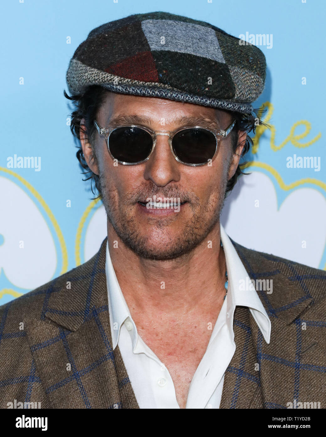 Hollywood, Vereinigte Staaten. 28. März, 2019. HOLLYWOOD, LOS ANGELES, Kalifornien, USA - 28. März: Schauspieler Matthew McConaughey kommt an der Los Angeles Premiere von Neon und Vice Studio's 'The Beach Bum' Kinos ArcLight Hollywood am 28. März 2019 in Hollywood, Los Angeles, Kalifornien, USA. (Foto von David Acosta/Image Press Agency) Quelle: Bild Presse Agentur/Alamy leben Nachrichten Stockfoto