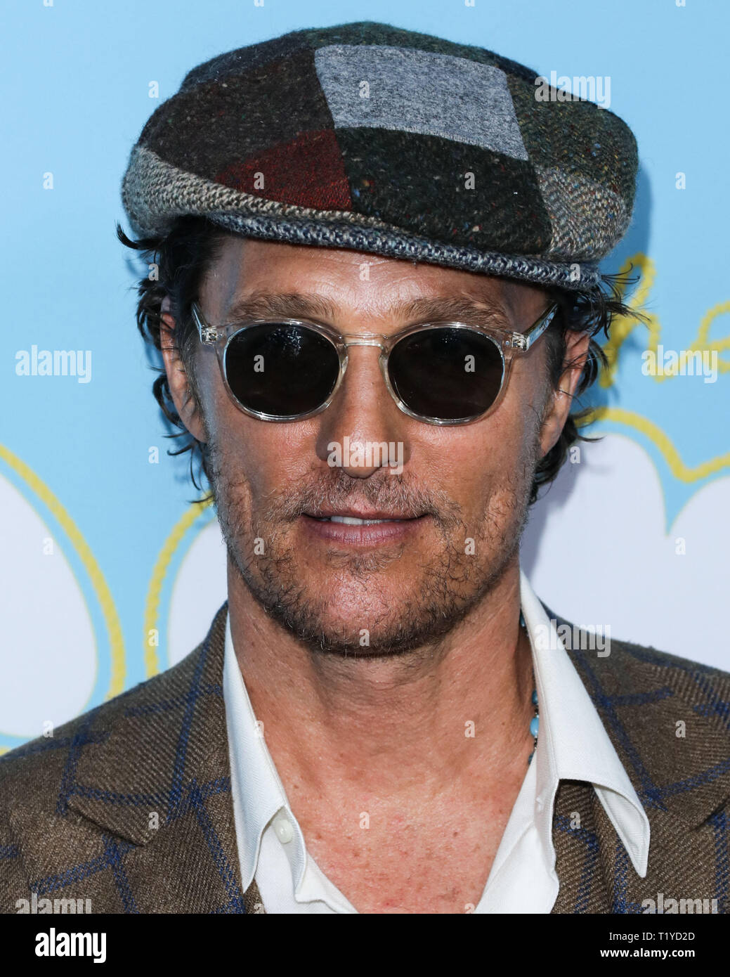 Hollywood, Vereinigte Staaten. 28. März, 2019. HOLLYWOOD, LOS ANGELES, Kalifornien, USA - 28. März: Schauspieler Matthew McConaughey kommt an der Los Angeles Premiere von Neon und Vice Studio's 'The Beach Bum' Kinos ArcLight Hollywood am 28. März 2019 in Hollywood, Los Angeles, Kalifornien, USA. (Foto von David Acosta/Image Press Agency) Quelle: Bild Presse Agentur/Alamy leben Nachrichten Stockfoto