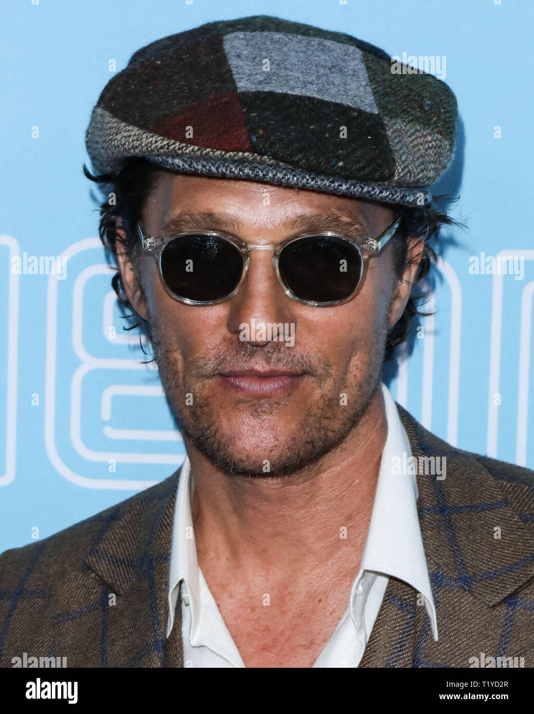 Hollywood, Vereinigte Staaten. 28. März, 2019. HOLLYWOOD, LOS ANGELES, Kalifornien, USA - 28. März: Schauspieler Matthew McConaughey kommt an der Los Angeles Premiere von Neon und Vice Studio's 'The Beach Bum' Kinos ArcLight Hollywood am 28. März 2019 in Hollywood, Los Angeles, Kalifornien, USA. (Foto von David Acosta/Image Press Agency) Quelle: Bild Presse Agentur/Alamy leben Nachrichten Stockfoto