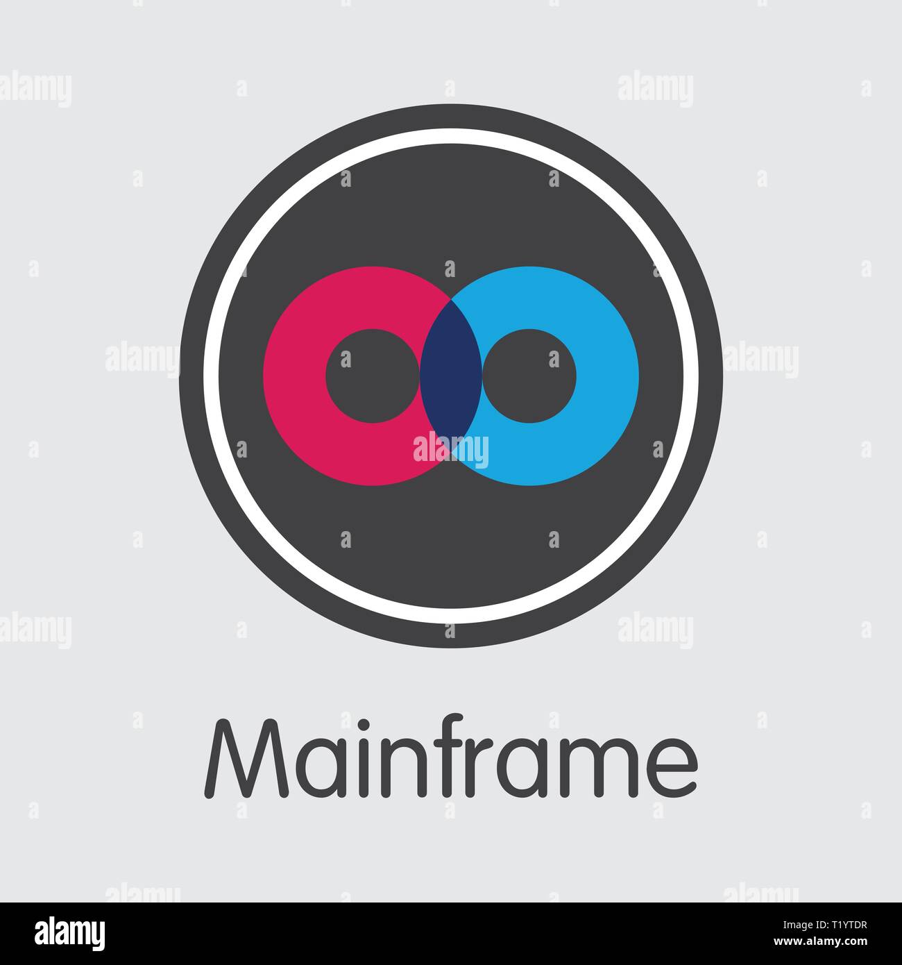 MFT-Mainframe. Der Markt Logo von Geld oder Markt Emblem. Stock Vektor