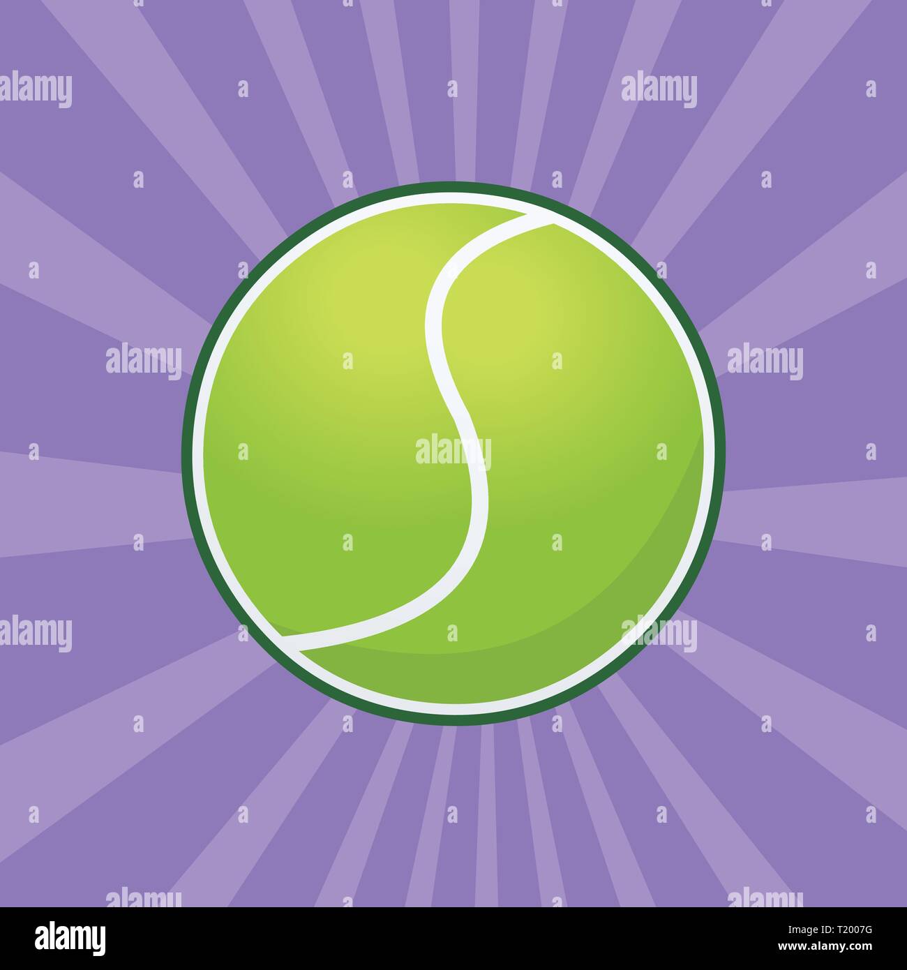 Tennis-Ball-Vektor-illustration Stock Vektor