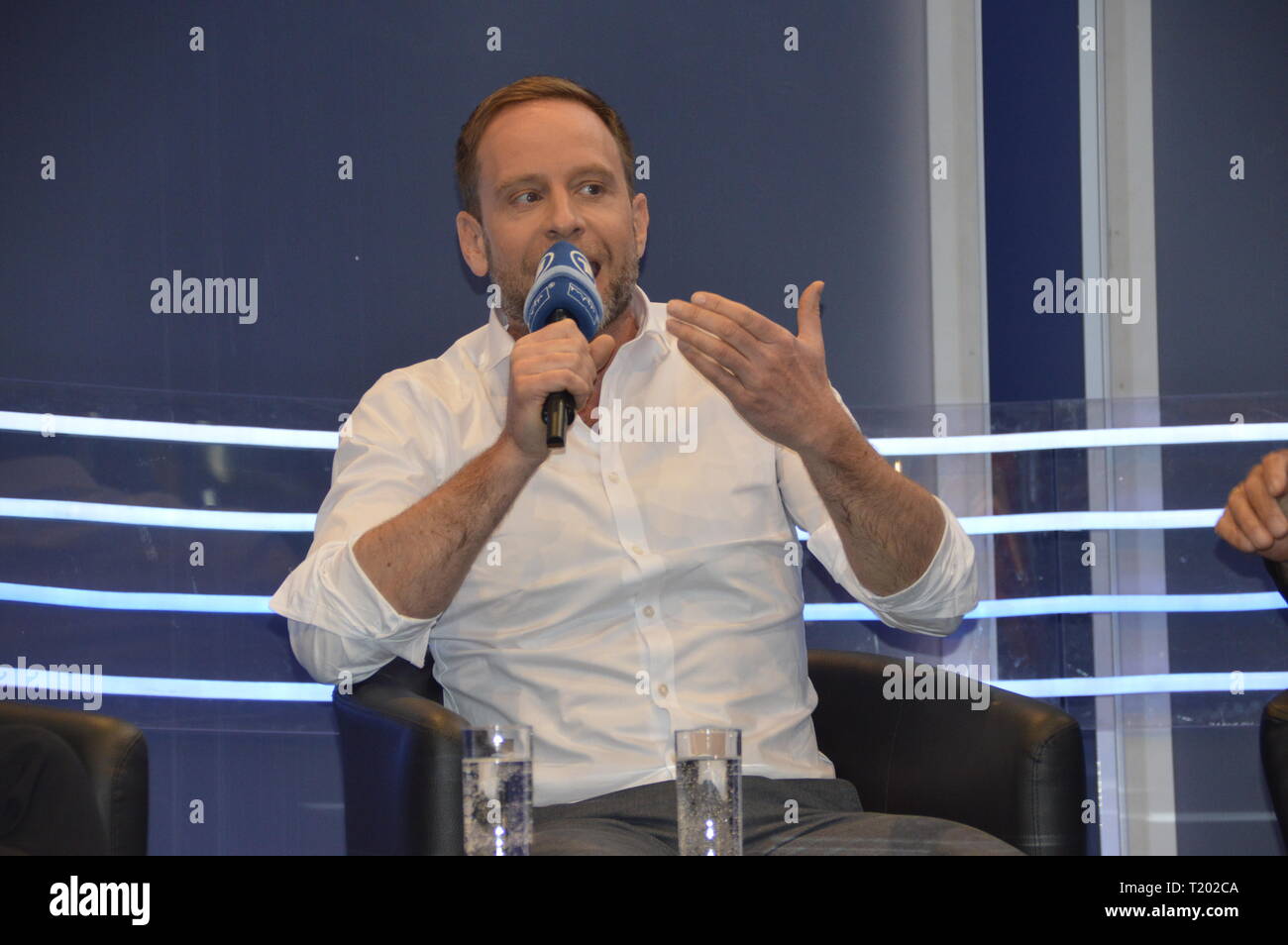 Rolf Becker Julian Weigend, in aller Freundschaft, Evelyn Fischer Buchmesse Leipzig 2303 2019 Foto wehnert Stockfoto