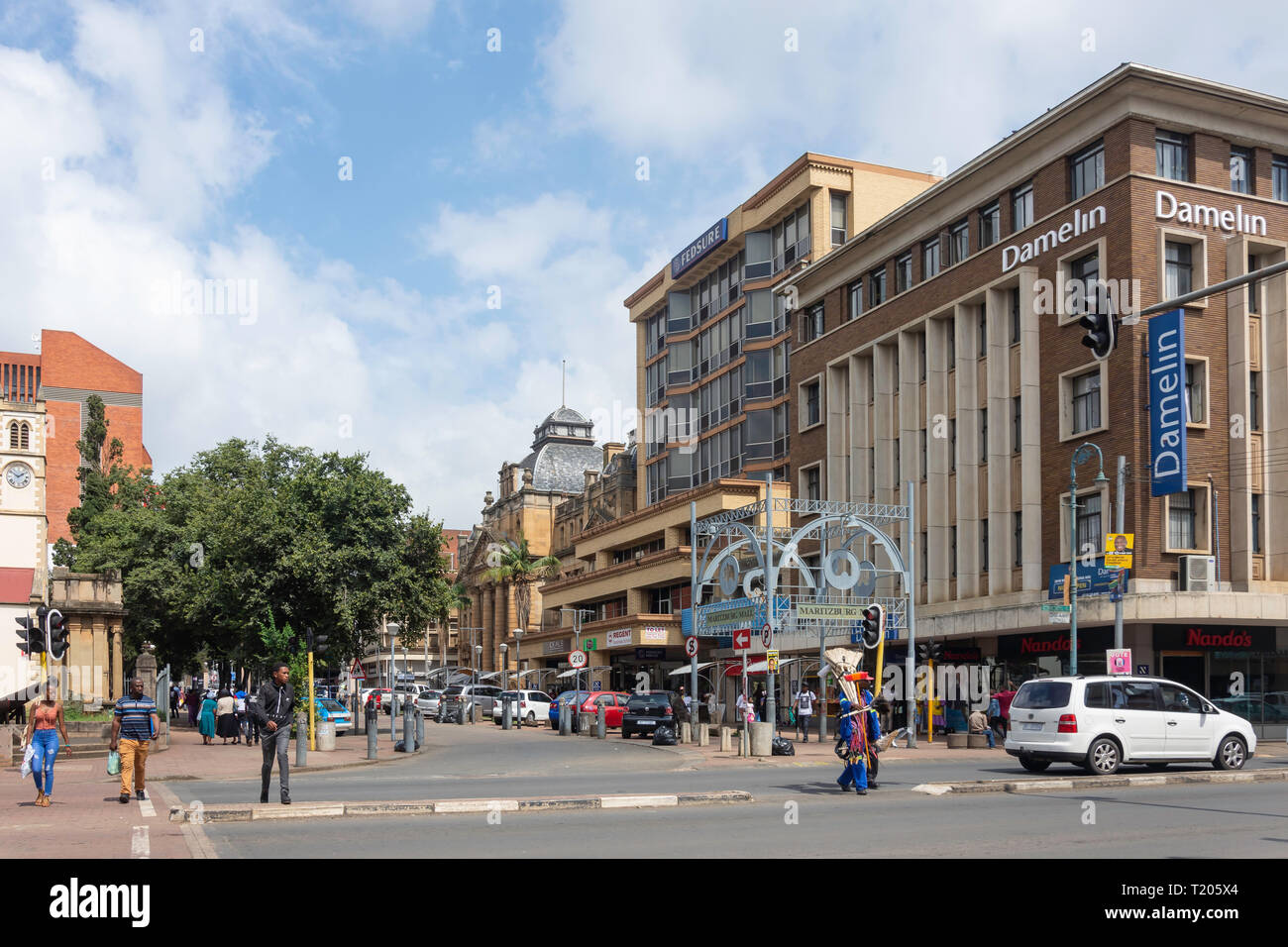 Maritzburg Mall, Church Street, Pietermaritzburg, Kwazulu Natal, Südafrika Stockfoto