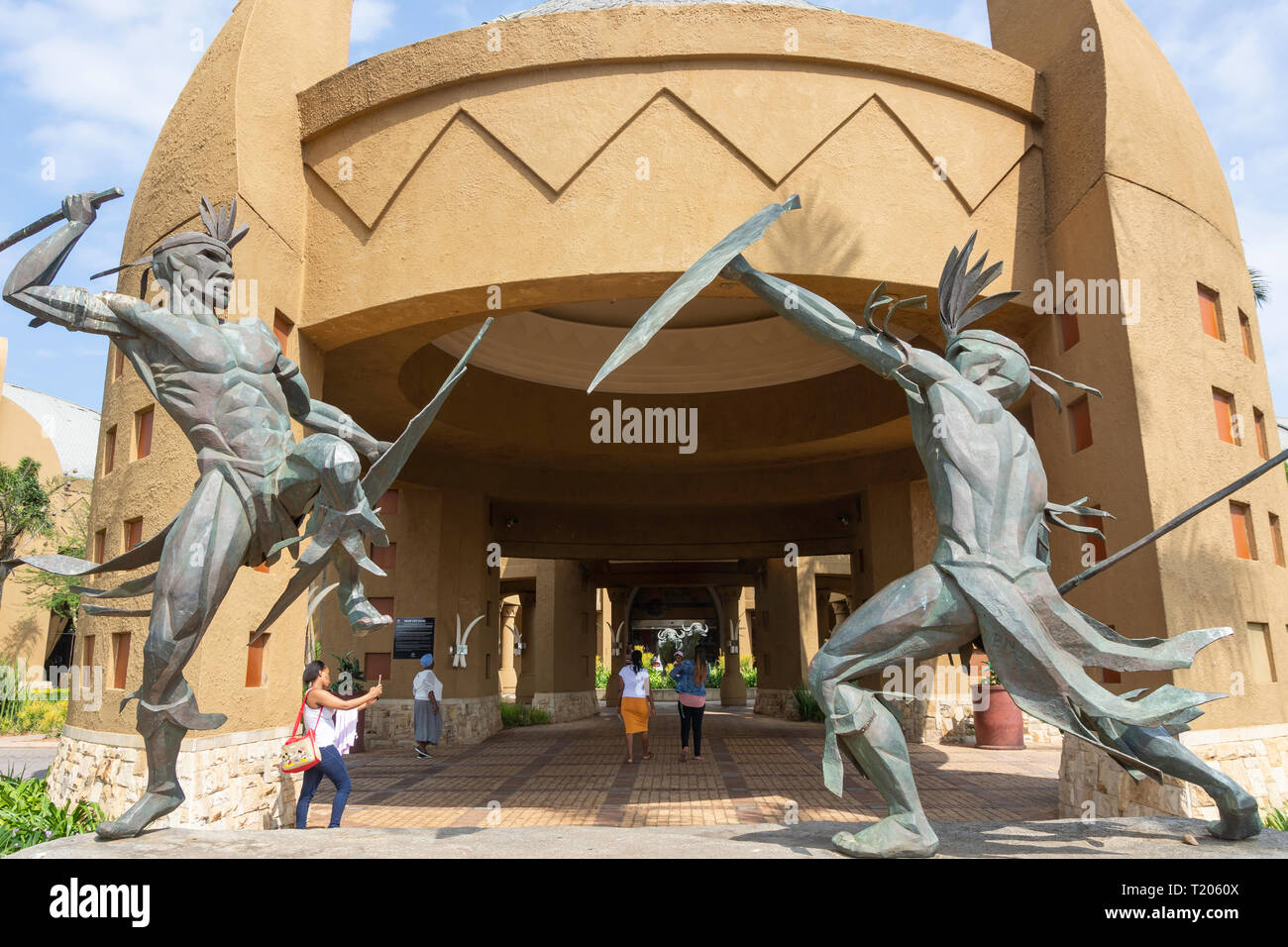 Eingang zum Sibaya Casino und Unterhaltung Königreich, Sibaya Antrieb, Umhlanga Rocks, Umhlanga, KwaZulu-Natal, Südafrika Stockfoto