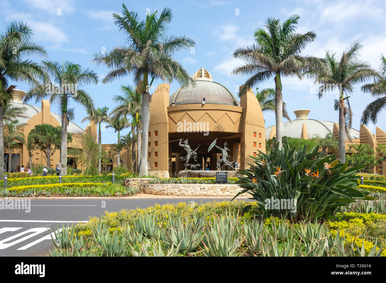 Eingang zum Sibaya Casino und Unterhaltung Königreich, Sibaya Antrieb, Umhlanga Rocks, Umhlanga, KwaZulu-Natal, Südafrika Stockfoto