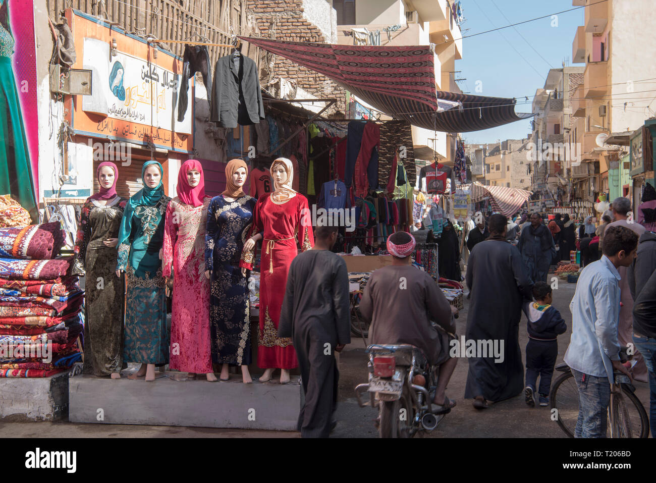 Ägypten, Luxor, im Souk Stockfoto