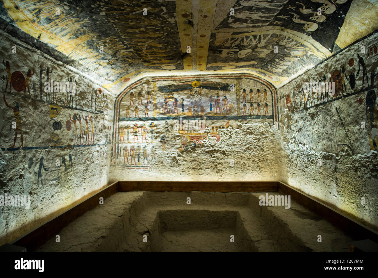 Ägypten, Luxor, Sinai, Tal der Könige, Grab von Ramses IX. Stockfoto