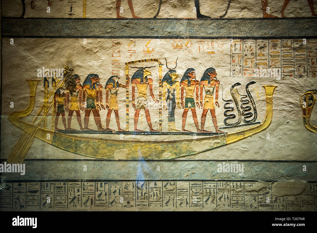 Ägypten, Luxor, Sinai, Tal der Könige, Grab von Ramses IX. Stockfoto