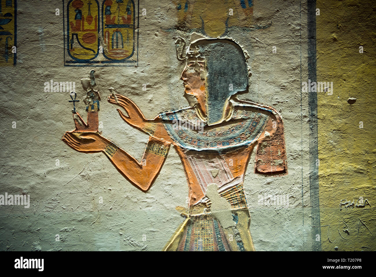 Ägypten, Luxor, Sinai, Tal der Könige, Grab von Ramses IX. Stockfoto