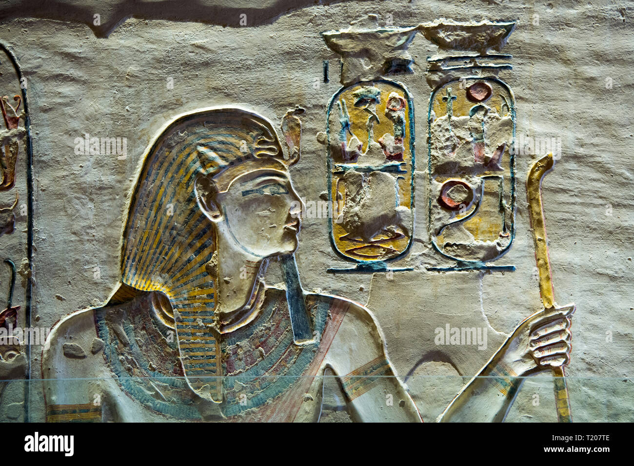 Ägypten, Luxor, Sinai, Tal der Könige, Grab von Ramses IX. Stockfoto