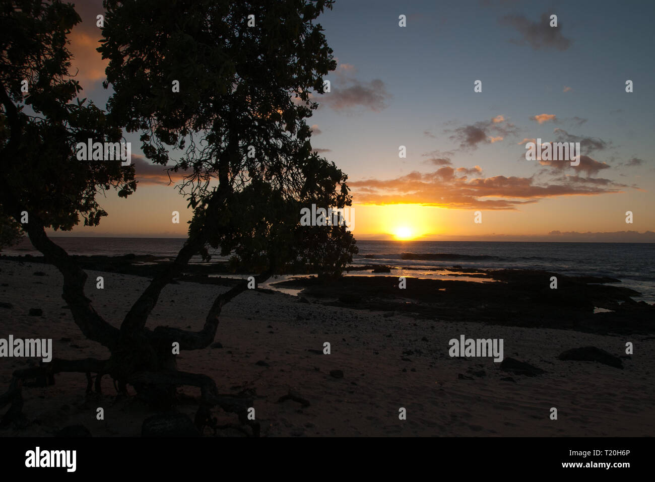 Meer Sonnenuntergang Stockfoto