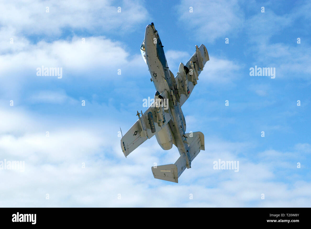 Moderne A-10 Warthog tankbuster Jagdflugzeug der US Air Force an der Davis-Monthan AFB in Tucson AZ Stockfoto