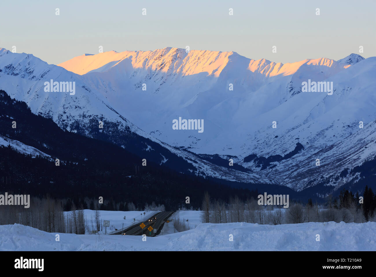 Turnagain Pass, Kenai Halbinsel, Alaska Stockfoto