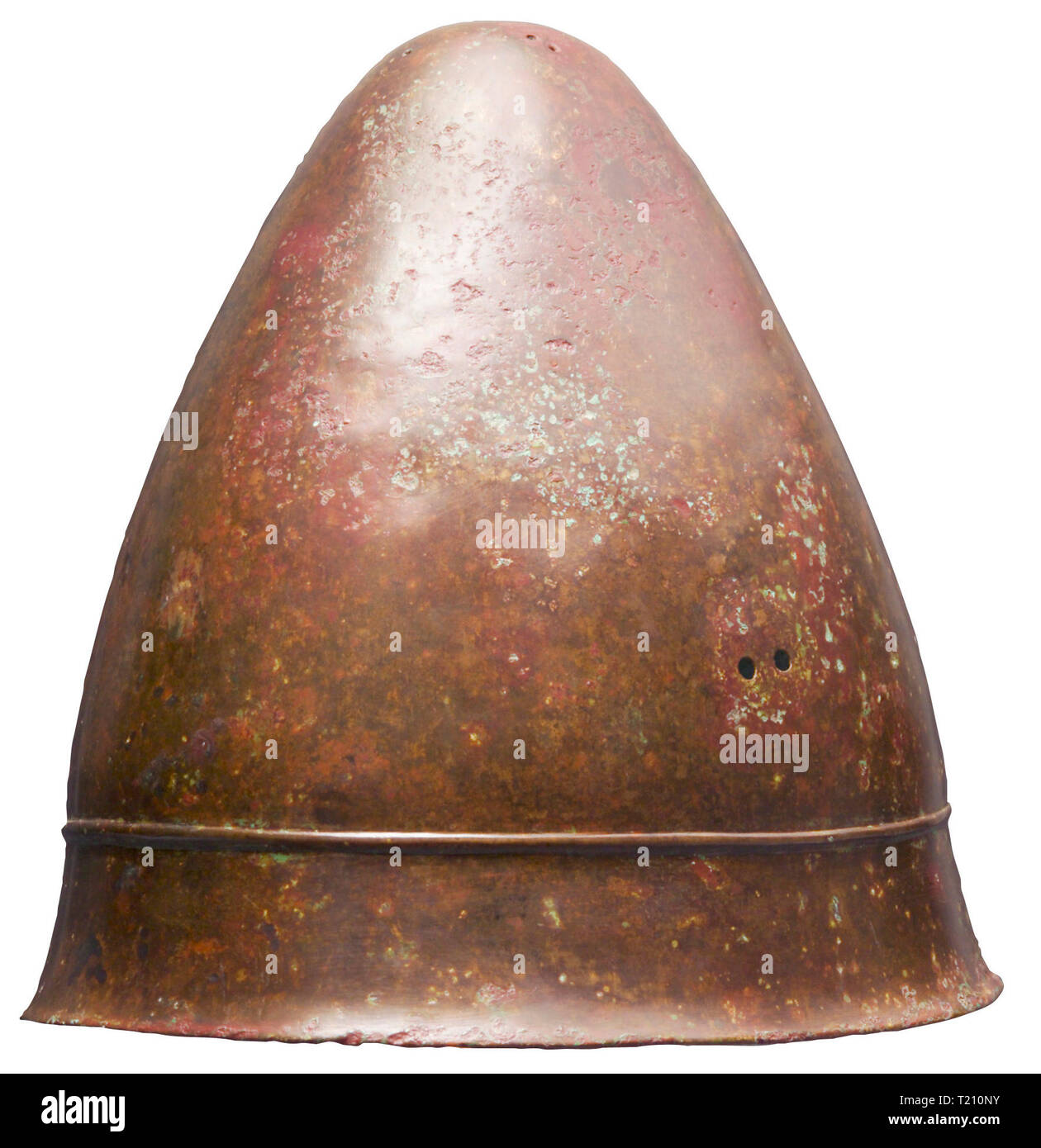 Schutzkleidung, Helme, Konos Helm, Bronze, der griechischen, der hellenistischen Epoche, 4.Jahrhundert v. Chr., Additional-Rights - Clearance-Info - Not-Available Stockfoto