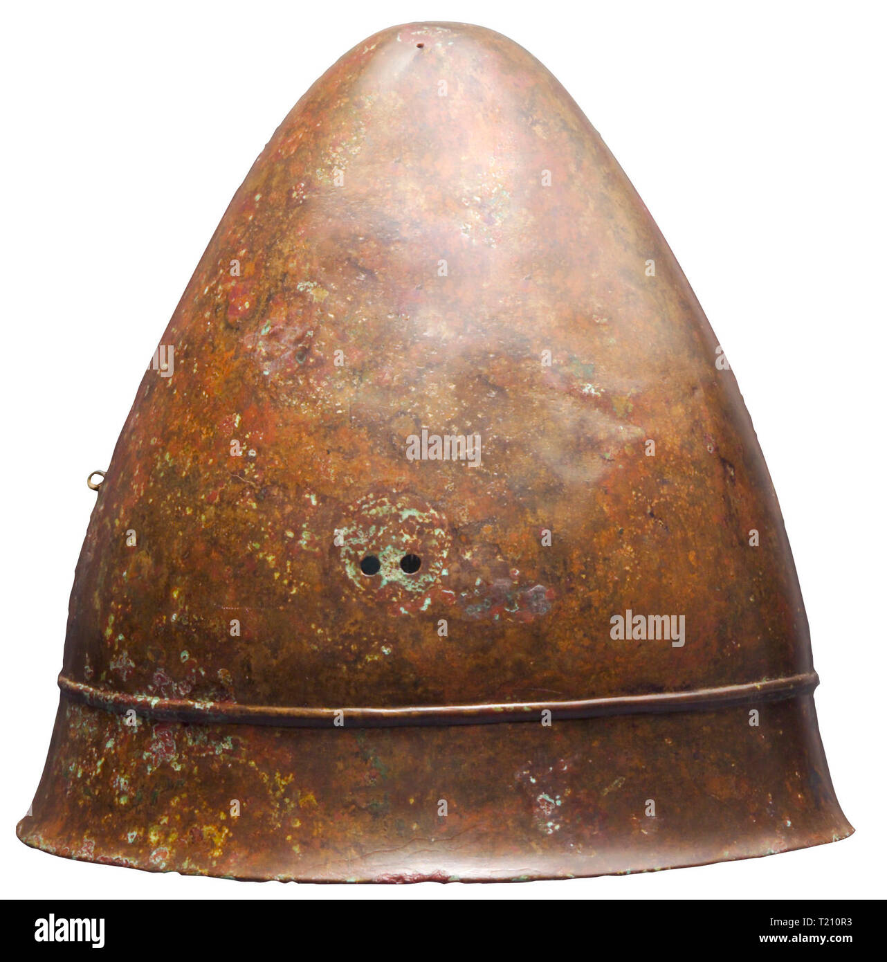 Schutzkleidung, Helme, Konos Helm, Bronze, der griechischen, der hellenistischen Epoche, 4.Jahrhundert v. Chr., Additional-Rights - Clearance-Info - Not-Available Stockfoto