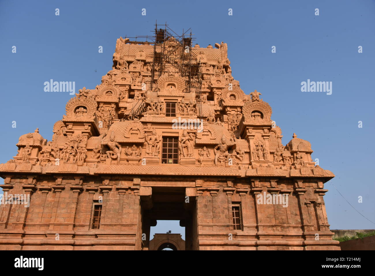 Brihadisvara Tempel, Thanjavur, Tamil Nadu, Indien Stockfoto