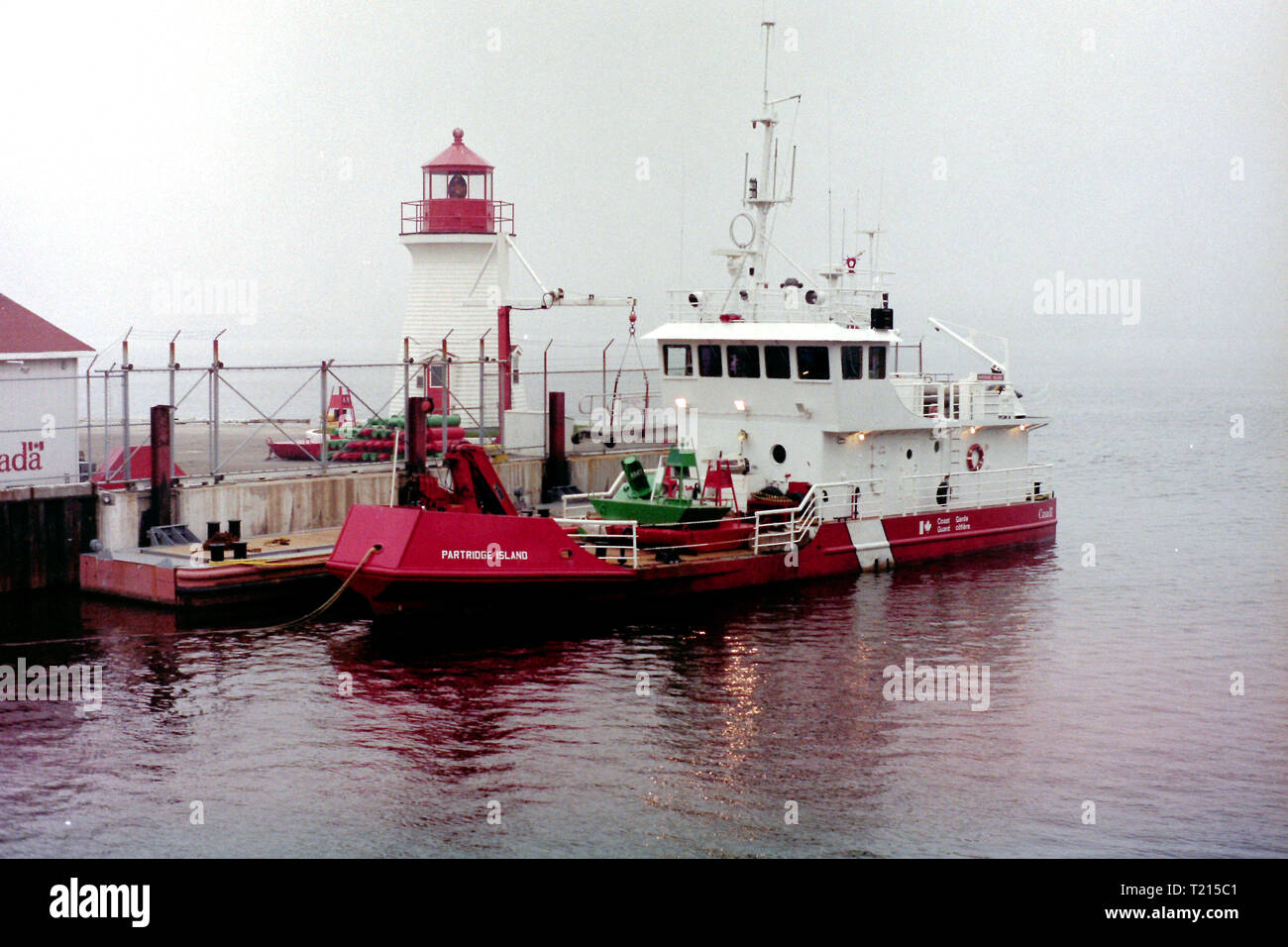 Boje Ausschreibung Partridge Island im Hafen von St. John, New Brunswick, Kanada Stockfoto