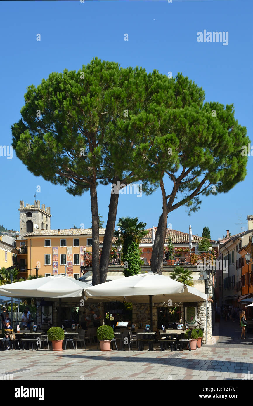 Historischen Zentrum von Garda am Gardasee - Italien. Stockfoto