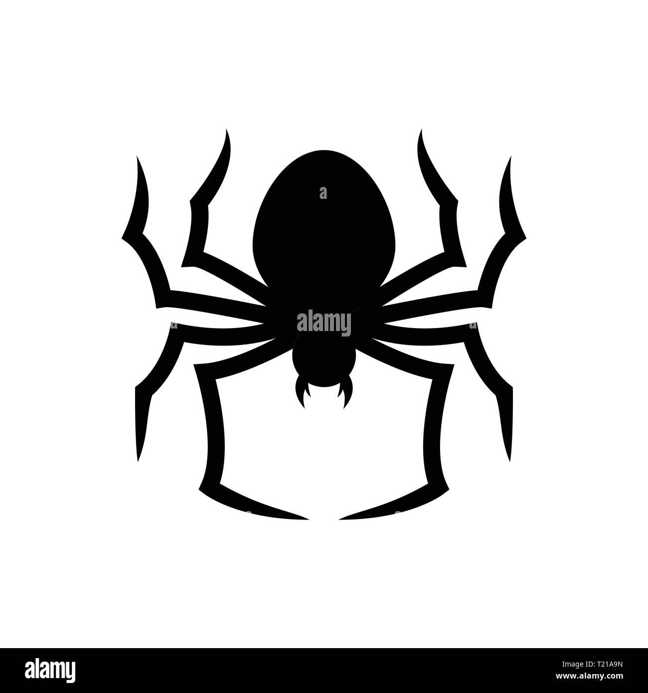 Halloween Spinne Symbol Vektor Illustration Grafik Design Vorlage  Stock-Vektorgrafik - Alamy