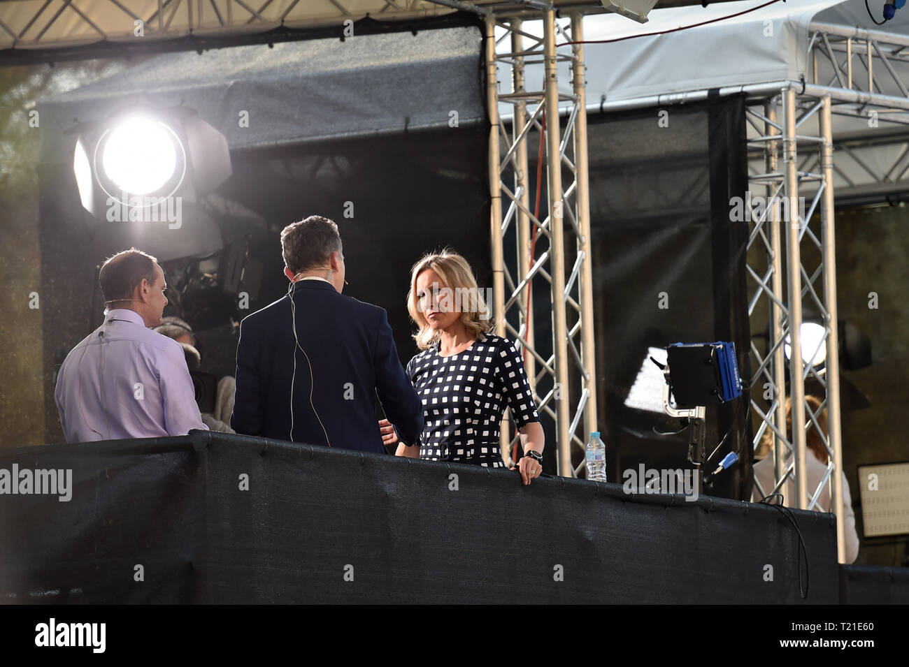 London, Großbritannien. 29 Mär, 2019. Sophie Raworth von berichtet die BBC außerhalb der Häuser des Parlaments heute. MP's sind heute zu diskutieren, dass das Europäische Parlament an dem Tag, an dem es ursprünglich sein sollte: Simon Dack/Alamy Live-Nachrichten passieren Stockfoto