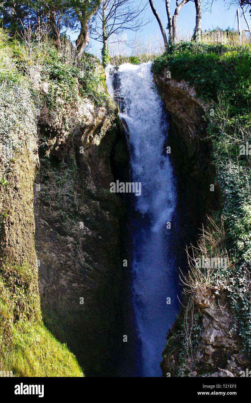 Dyserth, North Wales, UK. 29 Mär, 2019. Dyserth fällt im Frühjahr wärme Credit: IAN Fairbrother/Alamy leben Nachrichten Stockfoto