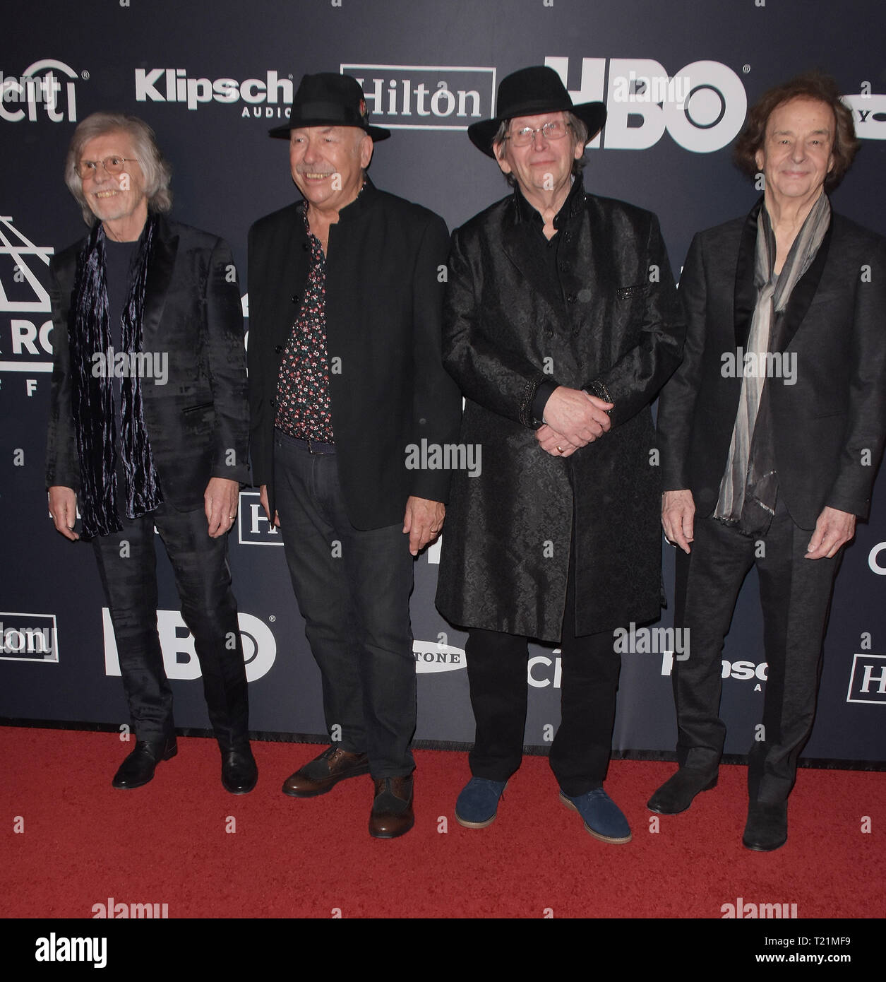 NEW YORK, NEW YORK - 29. März: Die Zombies, die 2019 Rock and Roll Hall Of Fame Induction Ceremony bei Barclays Zentrum besuchen am 29. März 2019 in New York City. Foto: imageSPACE/MediaPunch Stockfoto