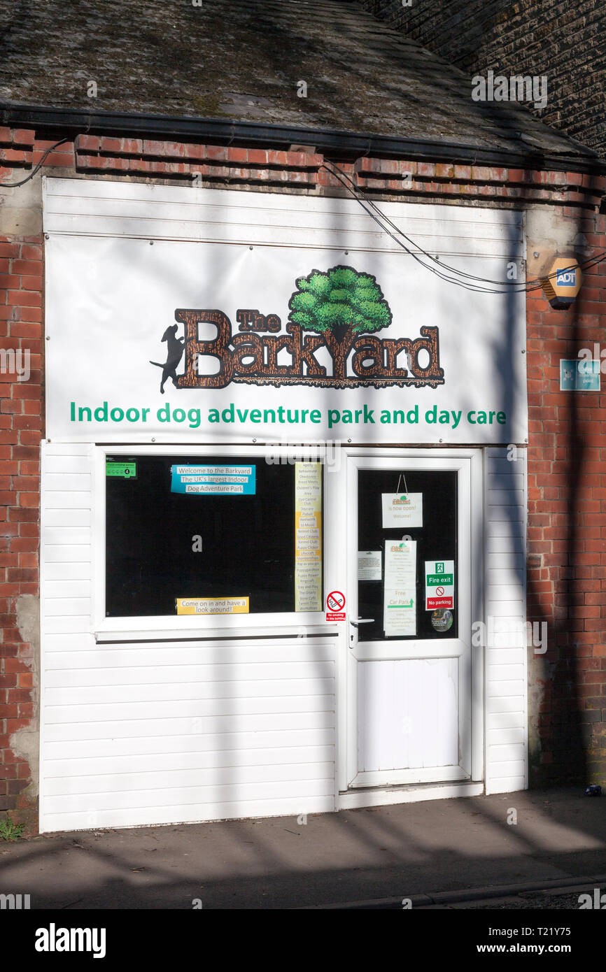 Die Barkyard dog care center, Sowerby Bridge, West Yorkshire Stockfoto