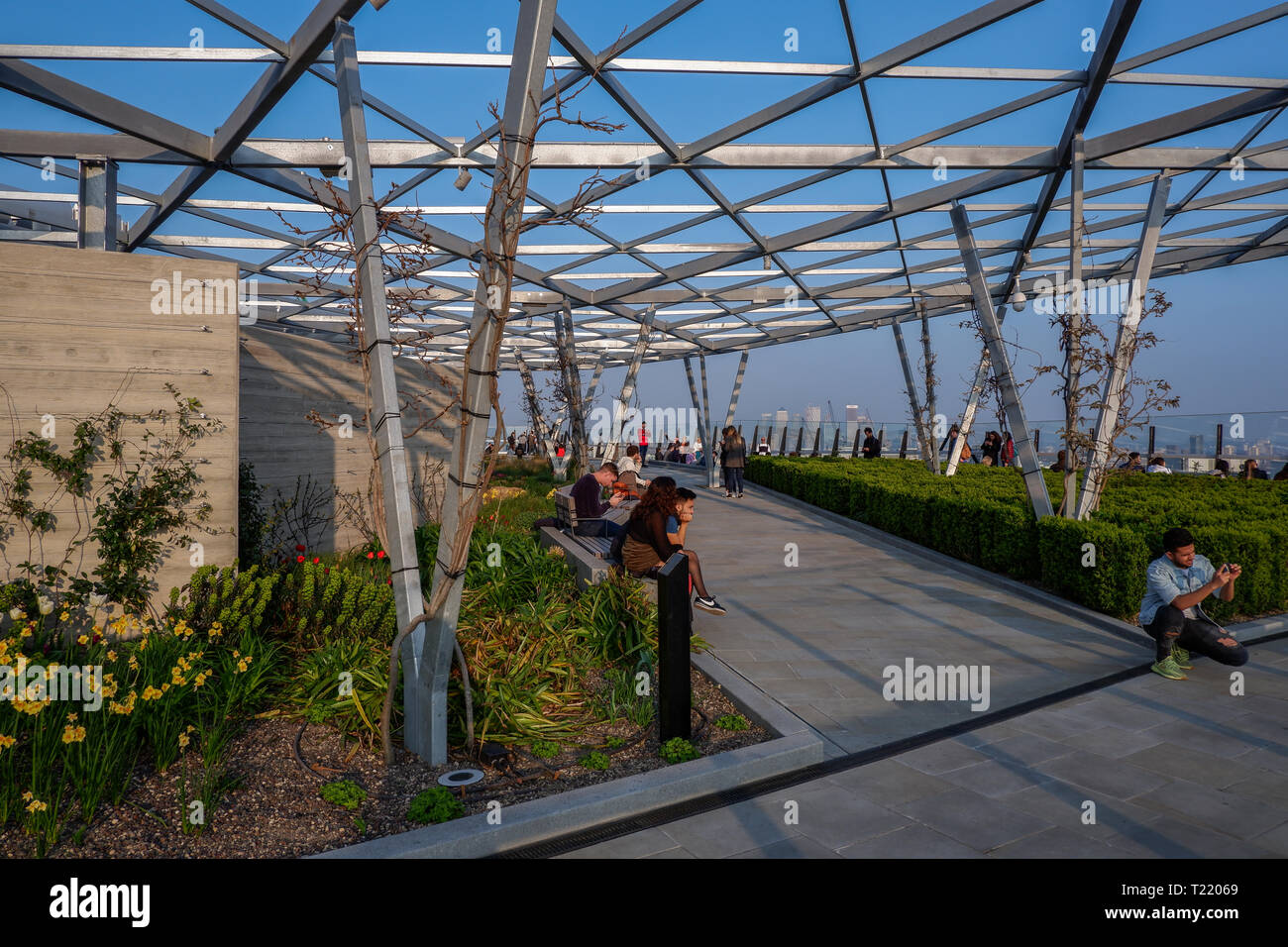 Fen Hof Garten (Der Garten bei 120), eine Fen, Fenchurch Street, London Stockfoto