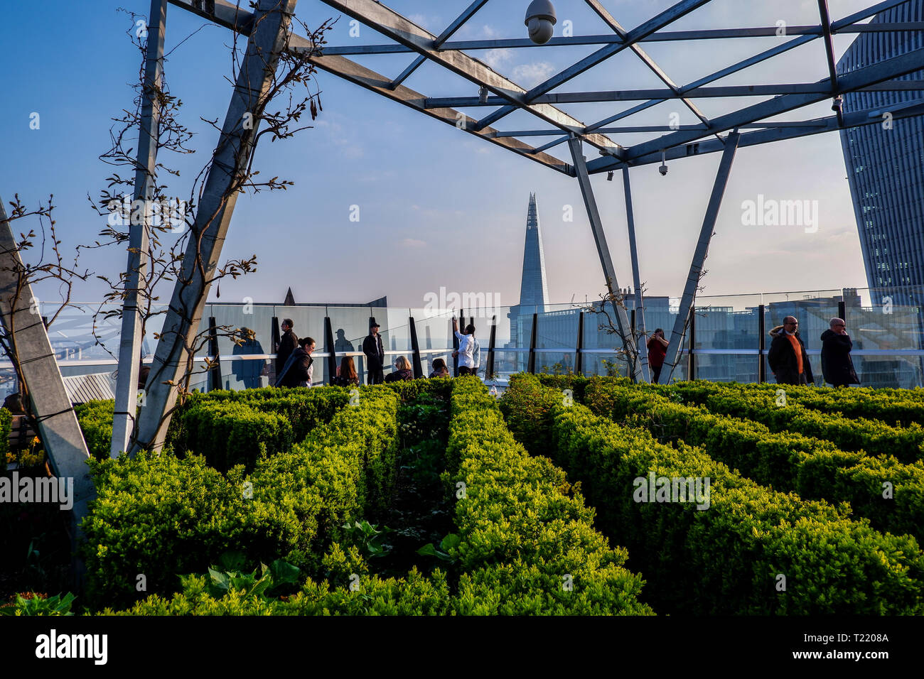 Fen Hof Garten (Der Garten bei 120), eine Fen, Fenchurch Street, London Stockfoto