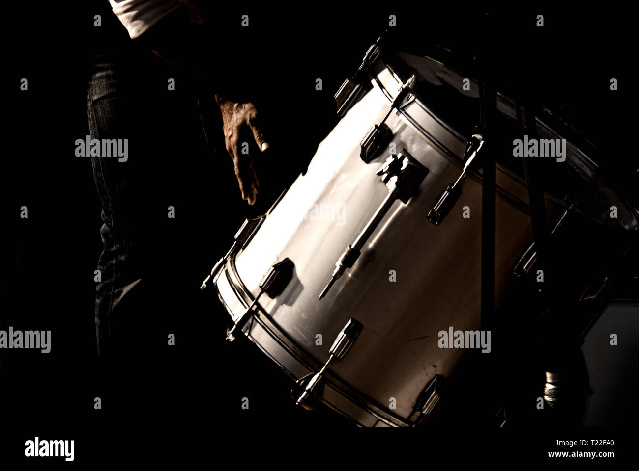 Schlagzeuger Stockfoto