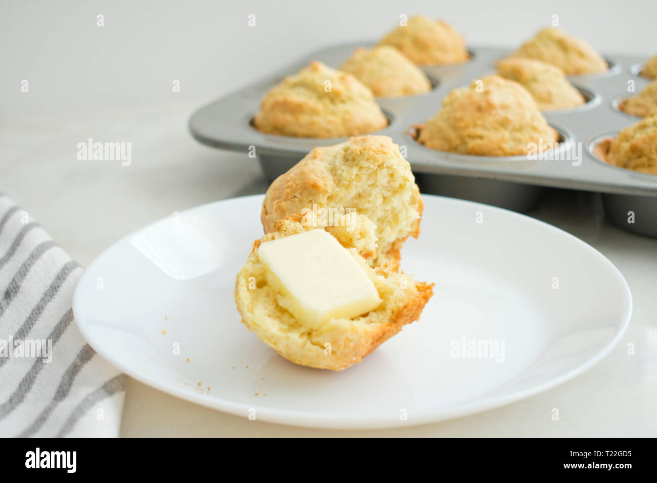 Irish Soda Brot Muffins Stockfoto