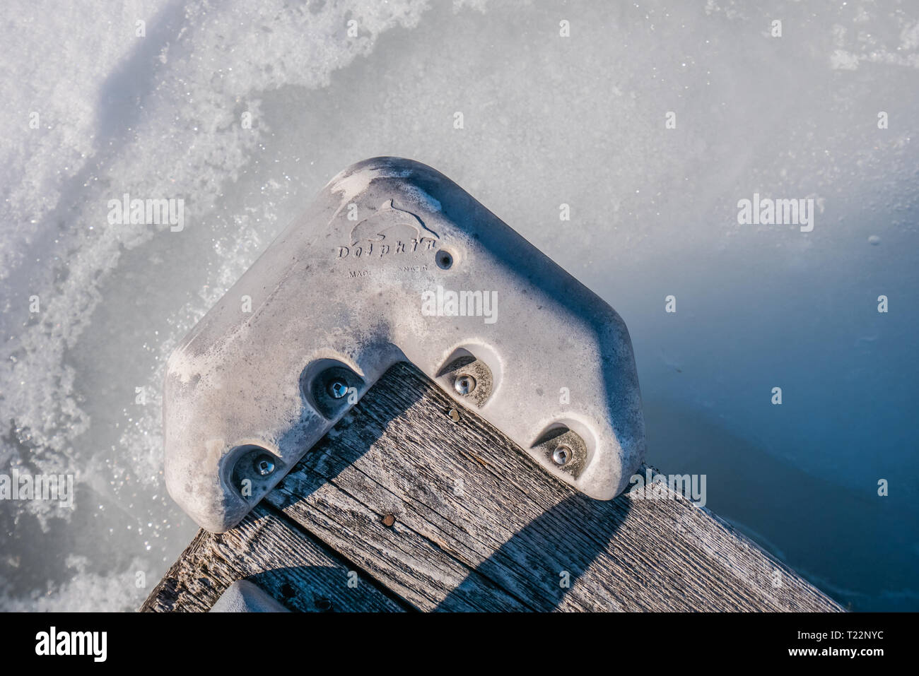 Muskoka lake Werft winter Kanada Stockfoto