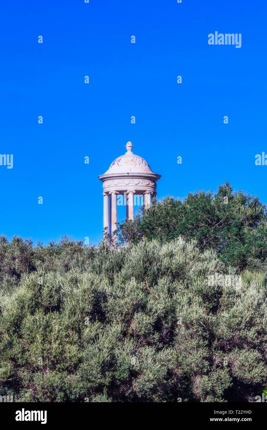 Spanien, Mallorca, Son Maroig, cassisist Tempel aus Carrara-Marmor Stockfoto