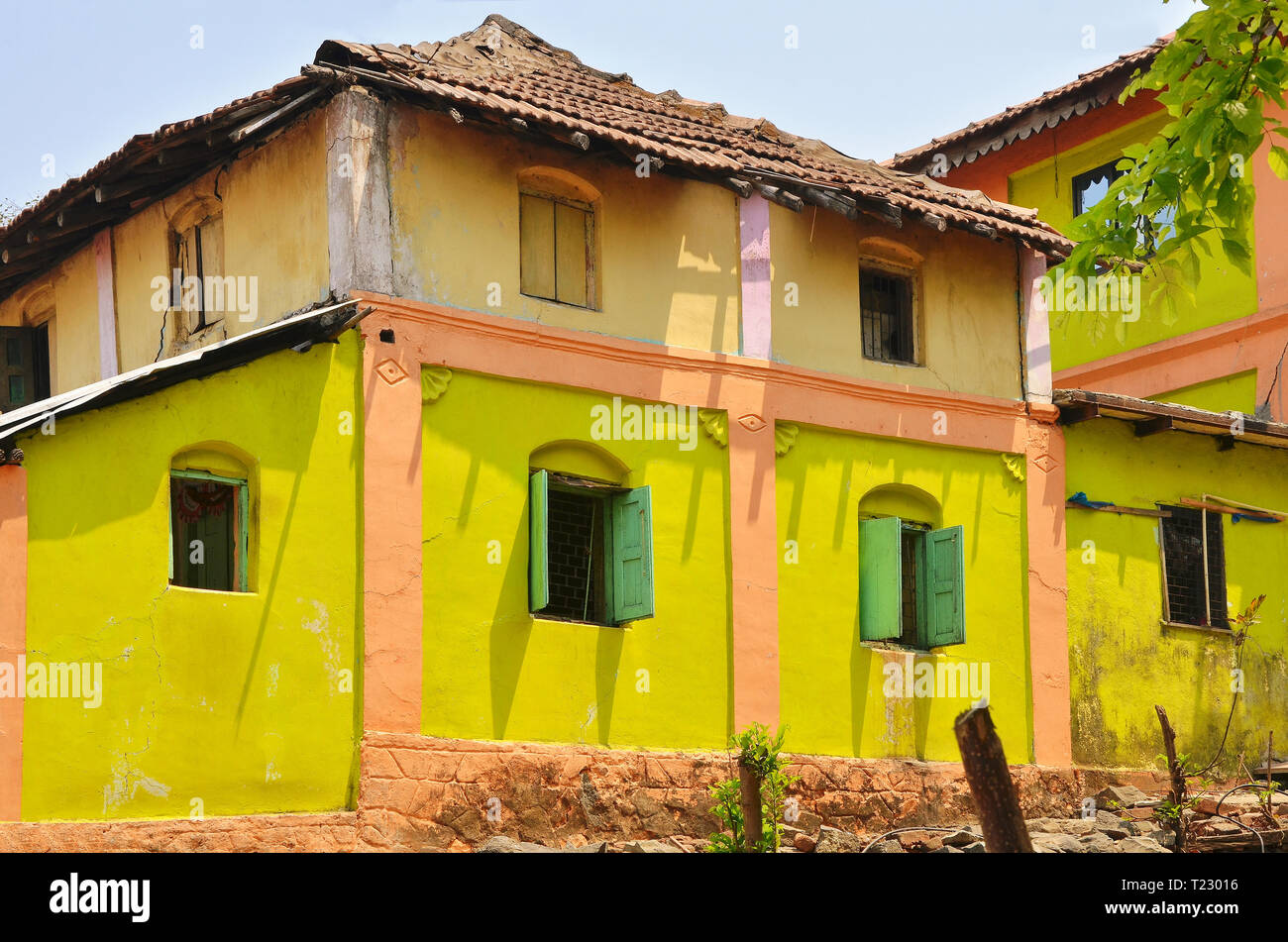 Green House in Indien Stockfoto