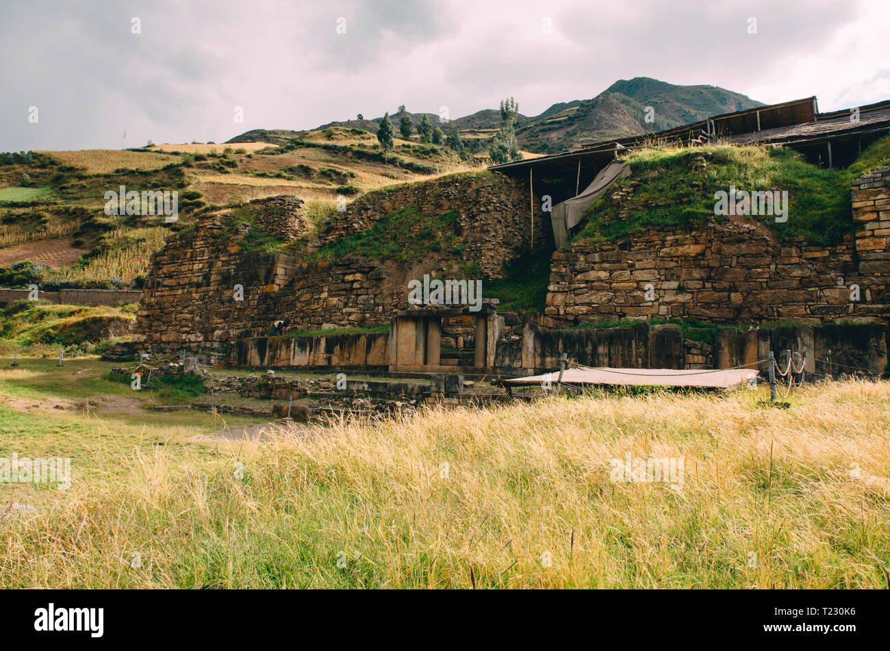 ChavÌ n de HuÌÁntar, einer archäologischen und kulturellen Standort im Andenhochland von Peru Stockfoto