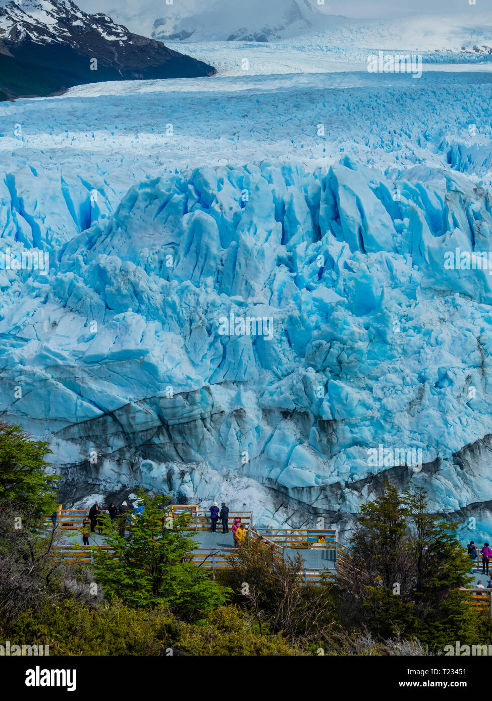 Argentinien, El Calafate, Patagonien, Gletscher Perito Moreno Stockfoto