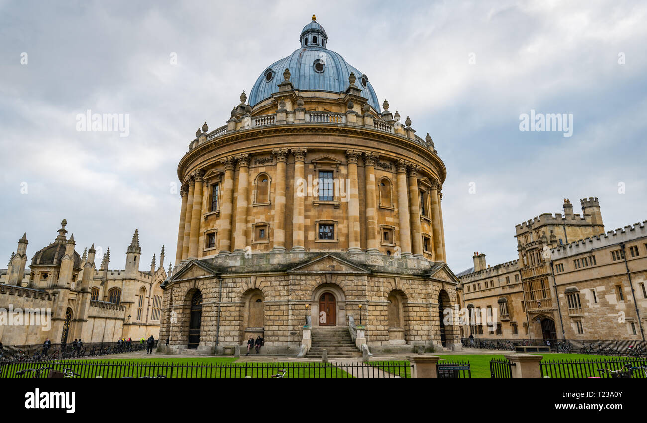 Ein Blick auf Radcliffe Camera in Oxford in England Stockfoto